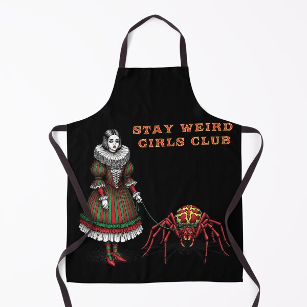 Item preview, Stay Weird Girls Club Victorian Woman with Giant Spider designed and sold by TeeARTHY.