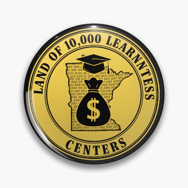 Item preview, Land of 10,000 Learning Centers Funny Minnesota State design designed and sold by DrawHandArt.