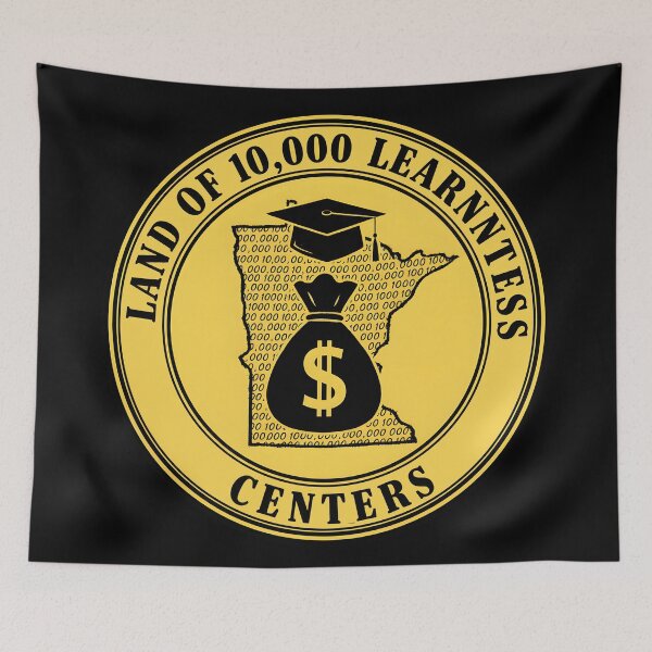Item preview, Land of 10,000 Learning Centers Funny Minnesota State design designed and sold by DrawHandArt.