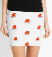 Santa Hat Emoji Mini Skirt