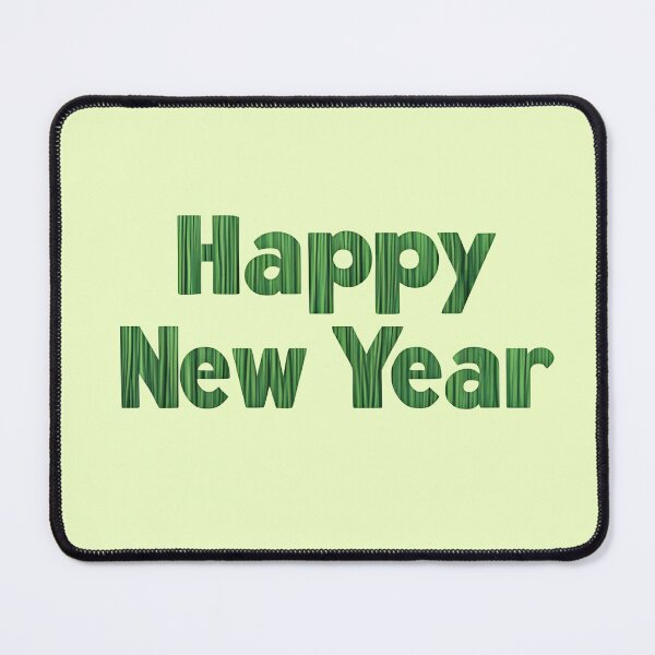 Item preview, Green Textured Happy New Year Typography designed and sold by SyberGen.