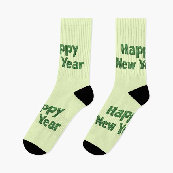 Item preview, Green Textured Happy New Year Typography designed and sold by SyberGen.