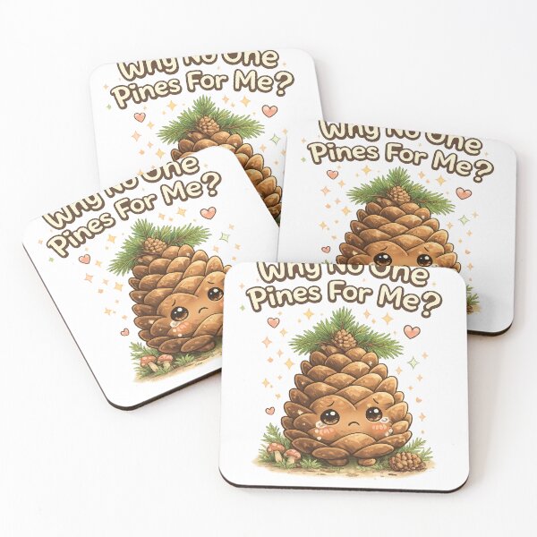 Item preview, Why No One Pins For Me? – Cute Sad Pinecone Cartoon designed and sold by MAGHRAA.