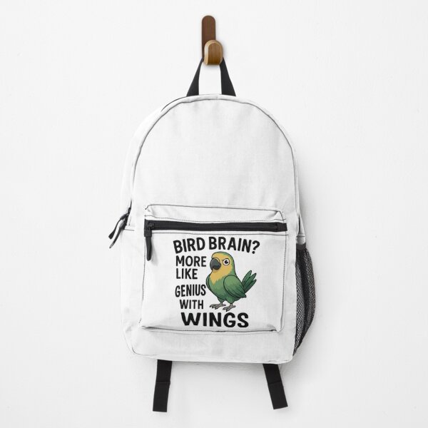 Item preview, Bird Brain? More Like Genius With Wings – Funny Bird Cartoon designed and sold by storelibertys.