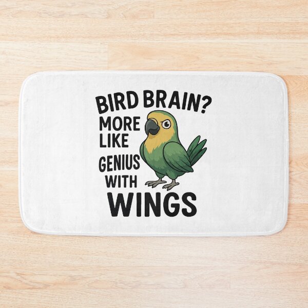 Item preview, Bird Brain? More Like Genius With Wings – Funny Bird Cartoon designed and sold by storelibertys.