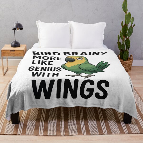 Item preview, Bird Brain? More Like Genius With Wings – Funny Bird Cartoon designed and sold by storelibertys.