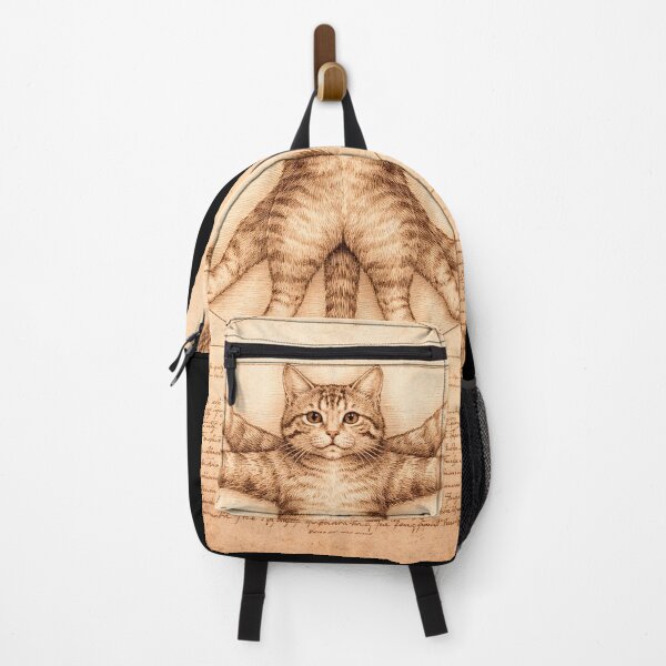 Item preview, Vitruvian Cat – Renaissance Leonardo da Vinci Style Feline Art designed and sold by DogLord.