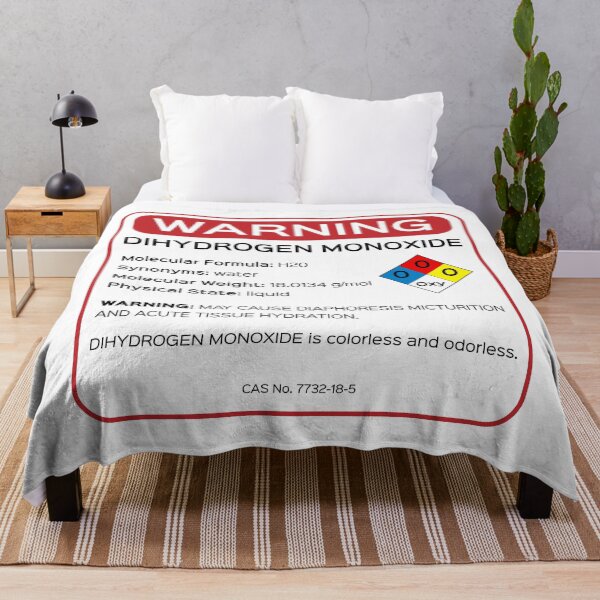 Item preview, Dihydrogen Monoxide Warning Label - Funny Chemistry Science Parody designed and sold by minki-graphics.