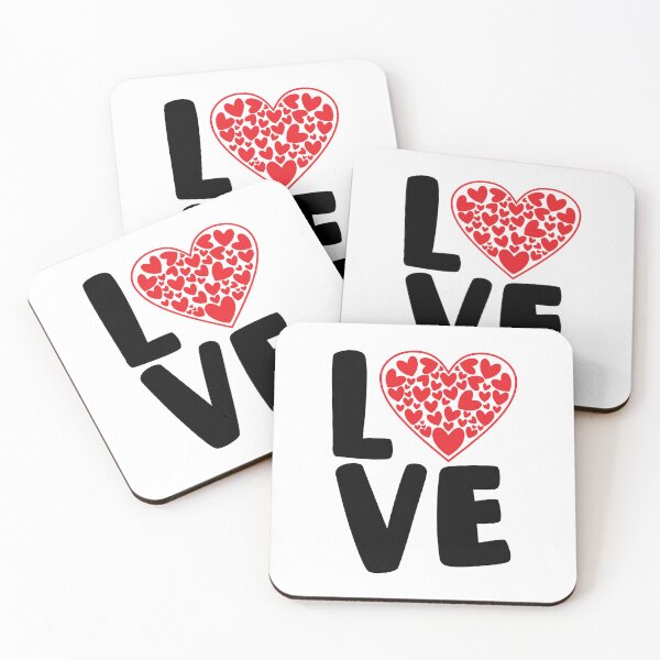 Item preview, LOVE: Mosaic Heart Typography designed and sold by Polarisofficial.