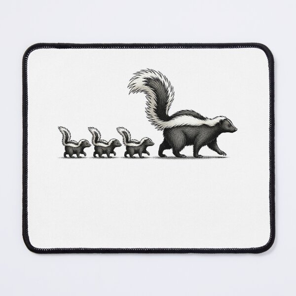 Item preview, Cute Skunk Family Mother and Babies designed and sold by TeeARTHY.