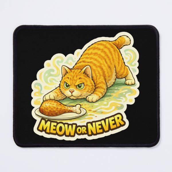Item preview, Stoner & Psychonaut Cats – Meow or Never – Gift for Stoners • Retro Comics • Vintage Halftone designed and sold by JacobKAurumhead.