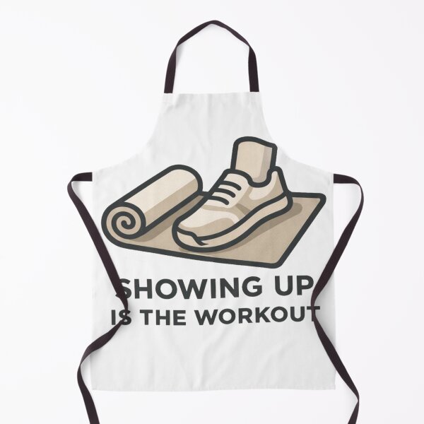 Item preview, Showing Up Is the Workout – Minimal Fitness Motivation Design designed and sold by NitkiStudio.