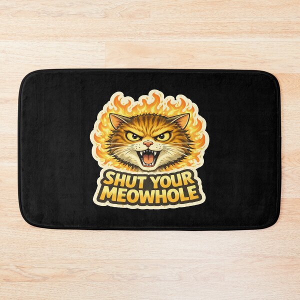 Item preview, Stoner & Psychonaut Cats – Shut Your Meowhole – Gift for Stoners • Retro Comics • Vintage Halftone designed and sold by JacobKAurumhead.