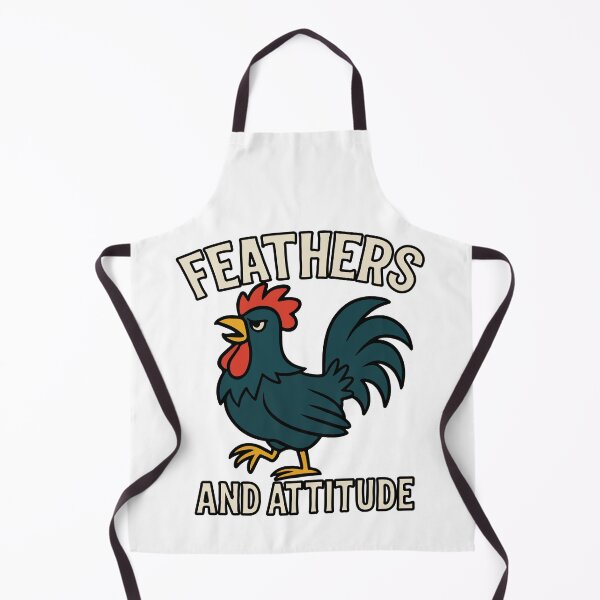 Item preview, Feathers and Attitude – Funny Rooster Cartoon designed and sold by storelibertys.
