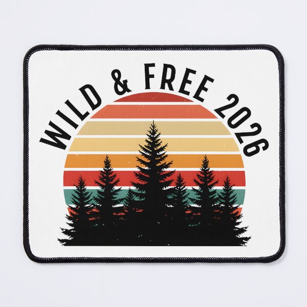 Item preview, Happy New Year 2026 Wild And Free Retro Sunset Forest Nature designed and sold by Abdeelol.