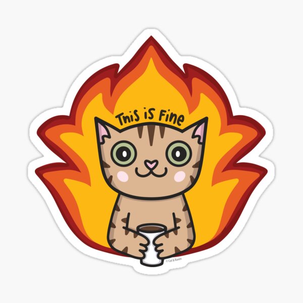 Item preview, This is fine Tabby Cat designed and sold by cat-and-raven.