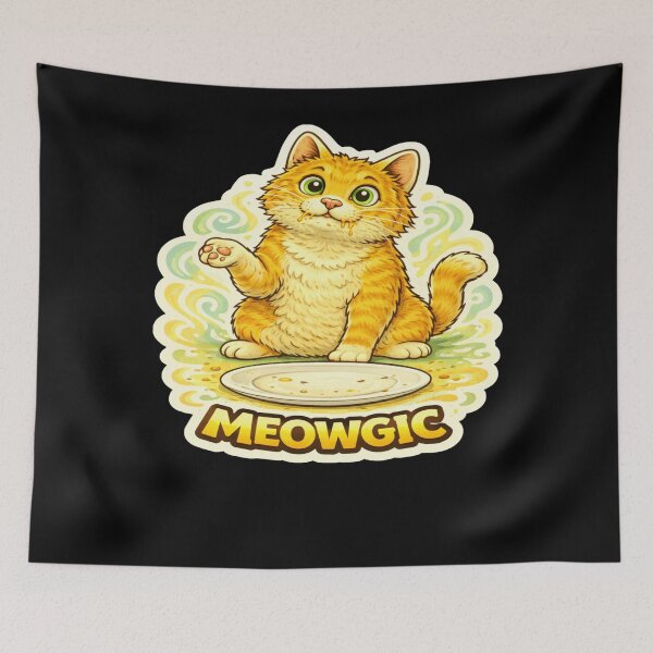 Item preview, Stoner & Psychonaut Cats – Meowgic – Gift for Stoners • Retro Comics • Vintage Halftone designed and sold by JacobKAurumhead.