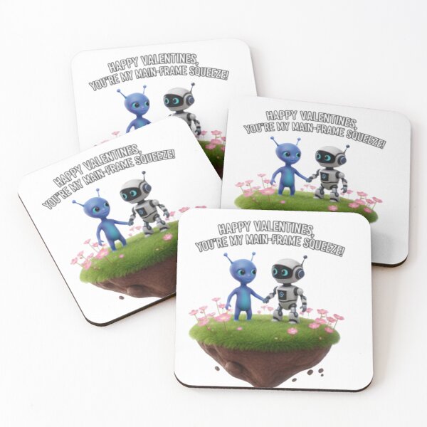 Item preview, Happy Valentine’s You’re My Main-Frame Squeeze | Cute Robot Love Mother’s Day Design designed and sold by harmandragon04.