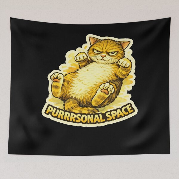 Item preview, Stoner & Psychonaut Cats – Purrrsonal Space – Gift for Stoners • Retro Comics • Vintage Halftone designed and sold by JacobKAurumhead.