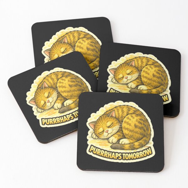 Item preview, Stoner & Psychonaut Cats – Purrrhaps Tomorrow – Gift for Stoners • Retro Comics • Vintage Halftone designed and sold by JacobKAurumhead.