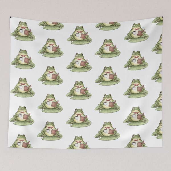 Item preview, Distinguished Gentleman Frog Reading on Lily Pad designed and sold by TeeARTHY.