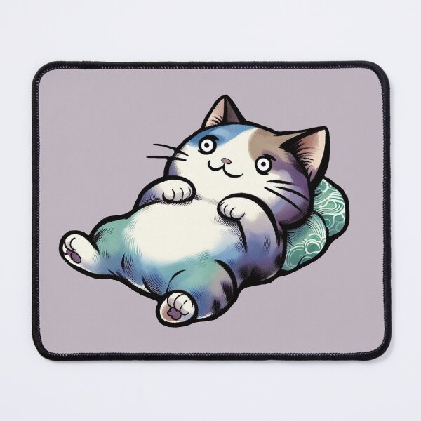 Item preview, Japanese style colorful cat - Good night designed and sold by WABISABIMOMENTS.