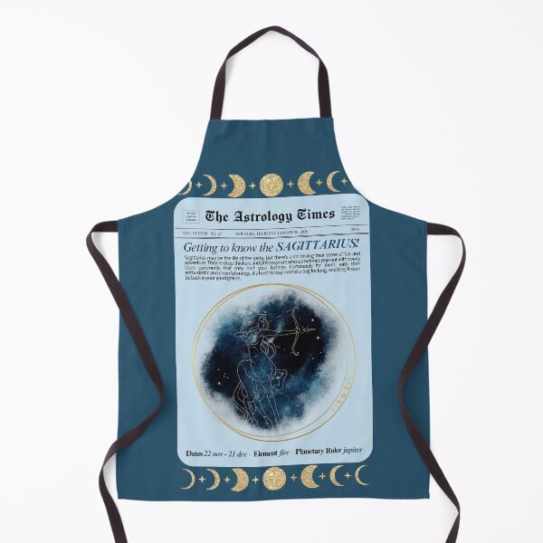 Item preview, Sagittarius Zodiac Newspaper Style Print – Black & White designed and sold by SaltedBeachPaperie.