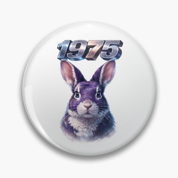 Item preview, 1975 Year of the Rabbit Eastern Zodiac Rabbit Strength Power Design designed and sold by AlexLineArt.