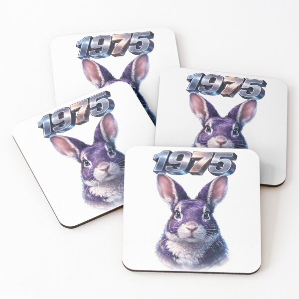 Item preview, 1975 Year of the Rabbit Eastern Zodiac Rabbit Strength Power Design designed and sold by AlexLineArt.