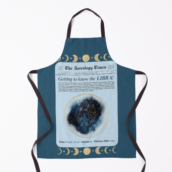 Item preview, Libra Zodiac Newspaper Style Print – Black & White designed and sold by SaltedBeachPaperie.
