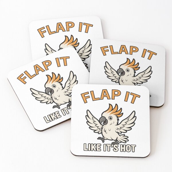 Item preview, Flap It Like It’s Hot – Funny Cockatoo Cartoon designed and sold by storelibertys.
