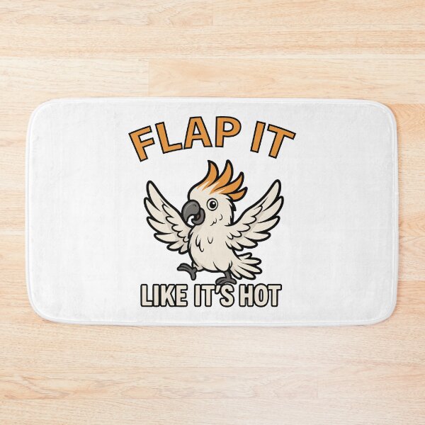 Item preview, Flap It Like It’s Hot – Funny Cockatoo Cartoon designed and sold by storelibertys.