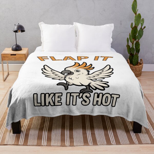 Item preview, Flap It Like It’s Hot – Funny Cockatoo Cartoon designed and sold by storelibertys.