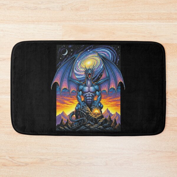 Item preview, Mythical Blue Dragon with Galaxy Wings and Moon designed and sold by TeeARTHY.