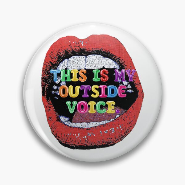 Item preview, ✴️ THIS IS MY OUTSIDE VOICE ✴️ designed and sold by WheelieGdArt.