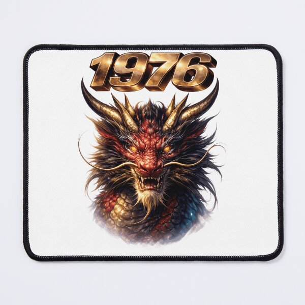 Item preview, 1976 Year of the Dragon Eastern Zodiac Dragon Power Strength Design designed and sold by AlexLineArt.