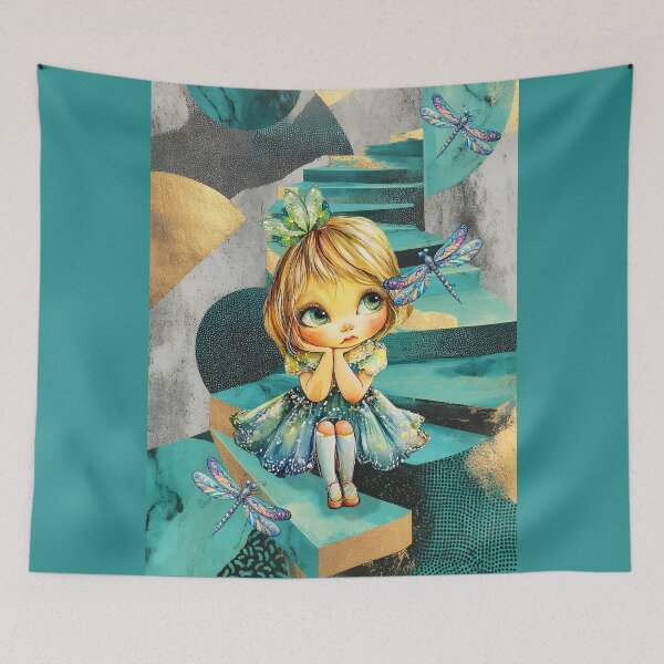 Item preview, EVEN THE DRAGONFLIES DON'T CHEER HER designed and sold by Tammera.
