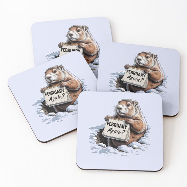 Item preview, FUNNY GROUNDHOG DAY FEBRUARY AGAIN? designed and sold by Greenbaby.