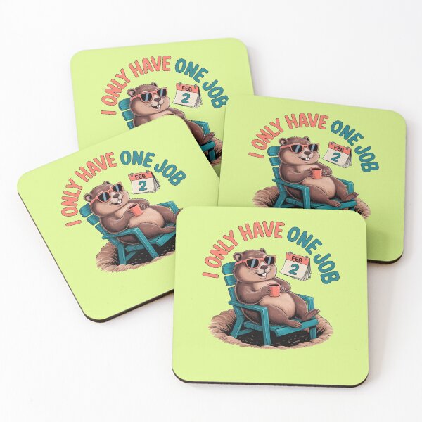 Item preview, FUNNY GROUNDHOG DAY ONE JOB designed and sold by Greenbaby.