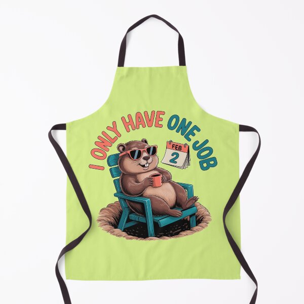 Item preview, FUNNY GROUNDHOG DAY ONE JOB designed and sold by Greenbaby.