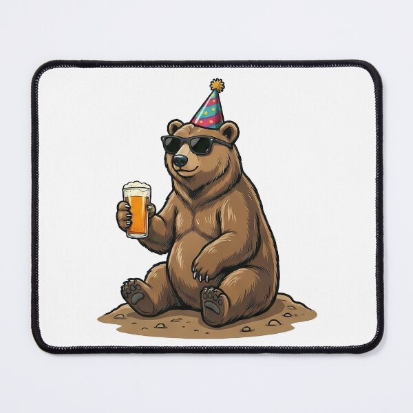 Item preview, Cool Bear Party Animal Beer Lover designed and sold by k3rstman1.
