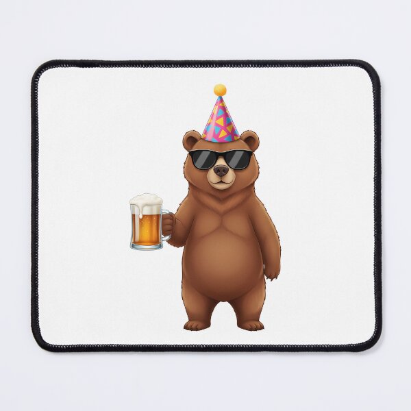 Item preview, Cool Bear Party Animal Sunglasses Beer Mug designed and sold by k3rstman1.