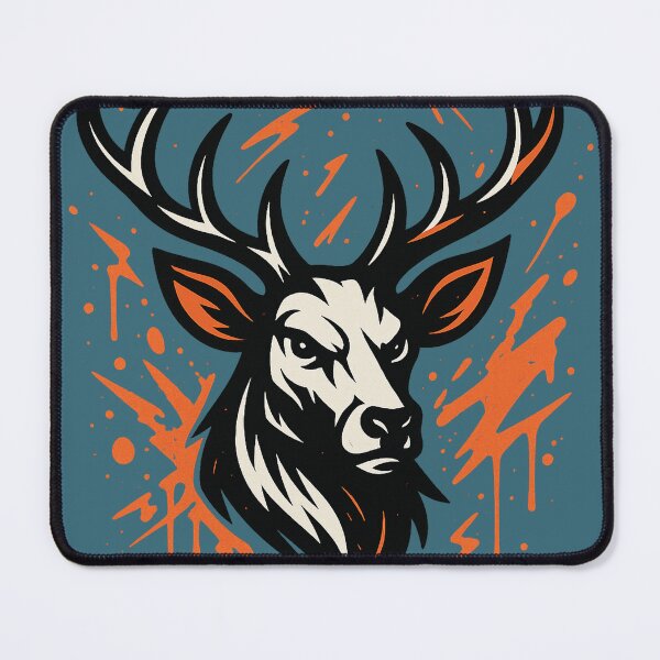 Item preview, SVG STAG - Midnight Stag: Urban Graffiti Deer Illustration designed and sold by ThreadGhost.