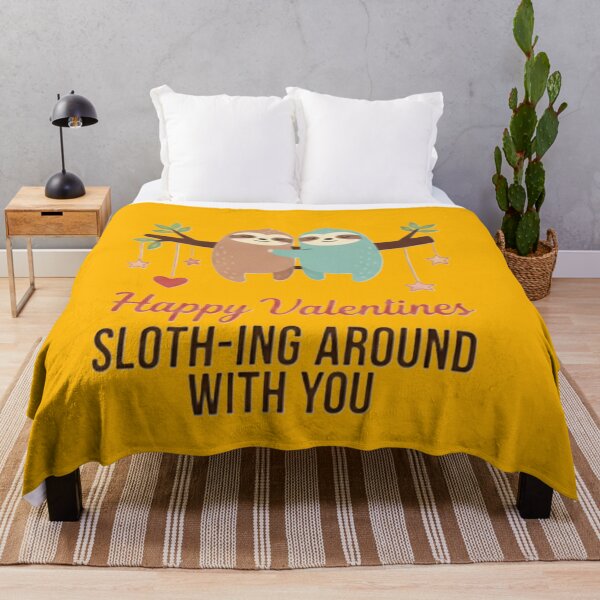 Item preview, Happy Valentine’s Sloth-ing Around With You | Cute Sloth Couple Valentine Design designed and sold by harmandragon04.