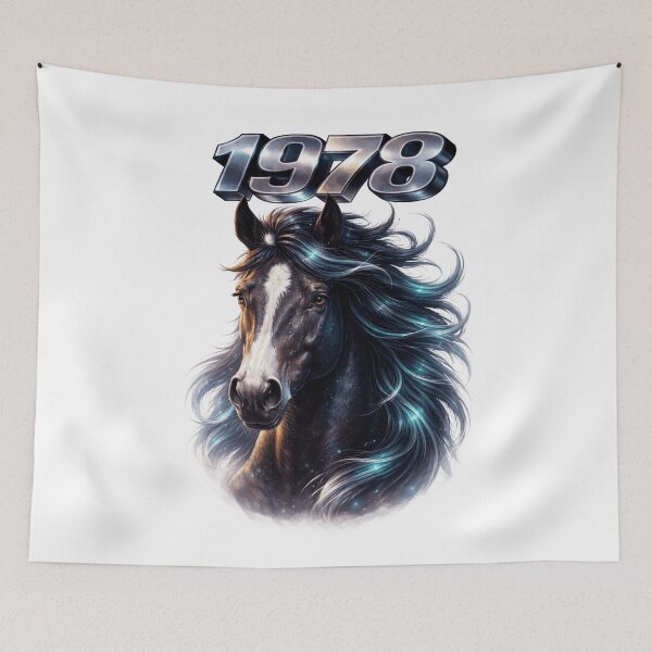 Item preview, 1978 Year of the Horse Eastern Zodiac Horse Power Strength Design designed and sold by AlexLineArt.