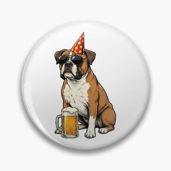 Item preview, Cool Boxer Dog Party Animal Beer Lover designed and sold by k3rstman1.