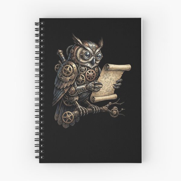 Item preview, Steampunk Scholar Owl Illustration designed and sold by HoruxDesign.