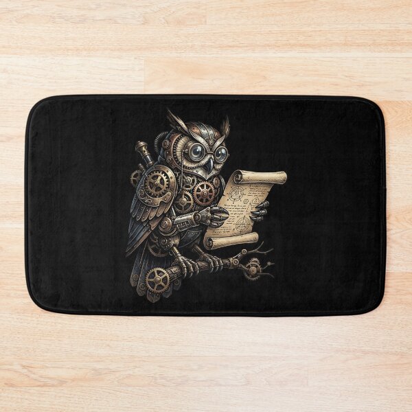 Item preview, Steampunk Scholar Owl Illustration designed and sold by HoruxDesign.