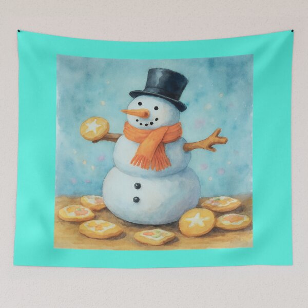 Item preview,  Snowman on a Sugar Diet. designed and sold by Zofia Sosnecka.