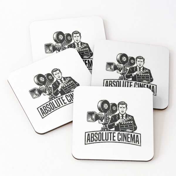 Item preview, Absolute Cinema Meme Sticker - Peak Fiction Reaction Art designed and sold by SynthesisStudio.